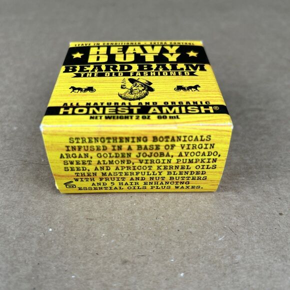 Honest Amish Heavy Duty Beard Balm The Old Fashioned All Natural and Organic 2oz - Picture 4 of 4
